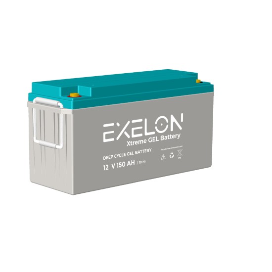 ExeLon Solar Jel Akü 150 Ah 12V Deep Cycle Uzun Ömürlü